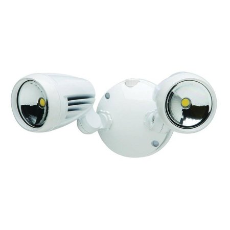 HEATH-ZENITH NonMotion Security Light, 120 V, 2Lamp, LED Lamp, 1526 Lumens Lumens, 5000 K Color Temp HZ-8485-WH-A